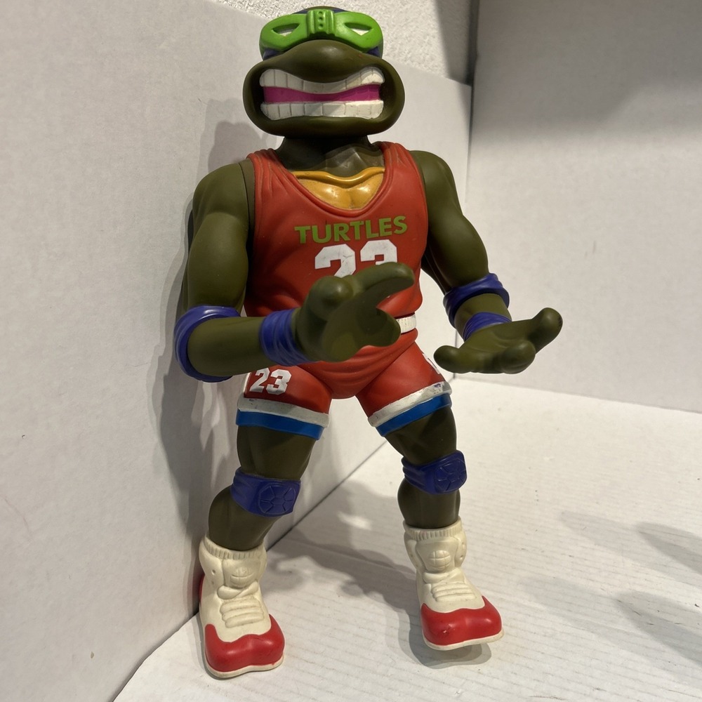 13" TMNT Turtles Giant Slam Dunkin Don Donatello MJ #23‎ Basketball Mirage 1992